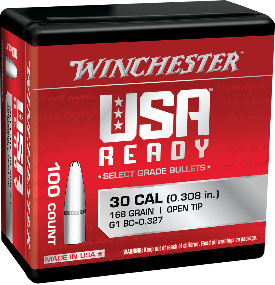 Winchester Ammo WBR30168 Centerfire Rifle 308Win 168gr Open Tip 100 Per Box/10 Case