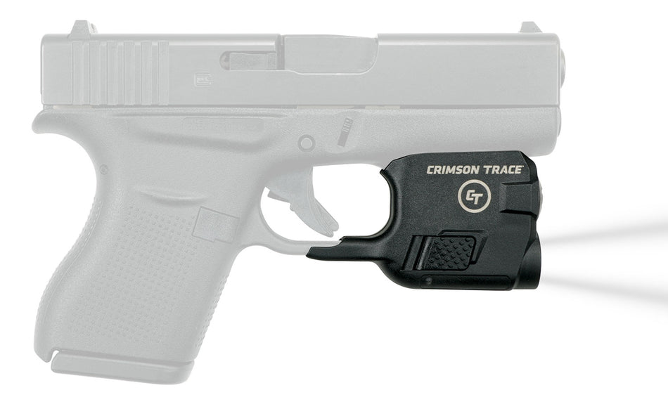 Crimson Trace 0182901 Lightguard Polymer Compatible w/Glock 42/43/43X/48, 110 Lumens White LED, Trigger Guard Mount