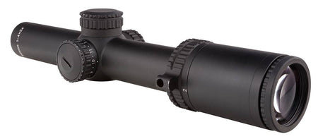 Trijicon 1900007 AccuPower  1-4x 24mm Obj 97.50-24.20 ft @ 100 yds FOV 30mm Tube Black Finish Illuminated Green Segmented Circle Dot Crosshair (SFP)