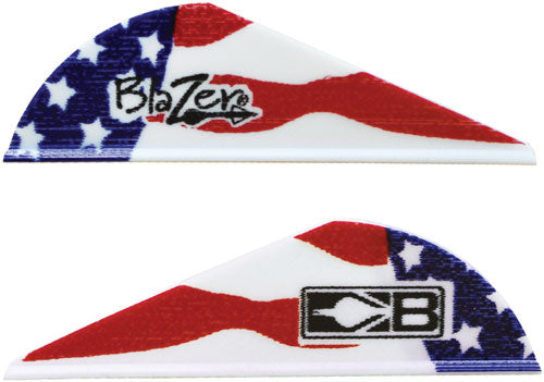 BOHNING BLAZER VANES TRUE COLOR 2" AMERICAN FLAG 100PK