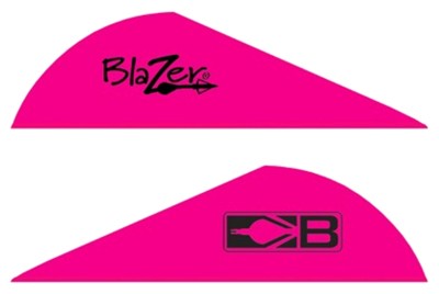 BOHNING BLAZER VANES 2" SOLID HOT PINK 100PK