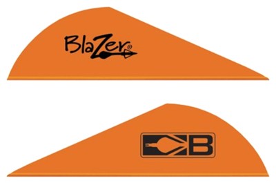BOHNING BLAZER VANES 2" SOLID NEON ORANGE 100PK