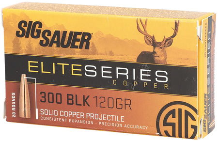 Sig Sauer E3006H120 Elite Copper Hunting Copper Solid 150 Grain .30-06 Springfield 2920 fps