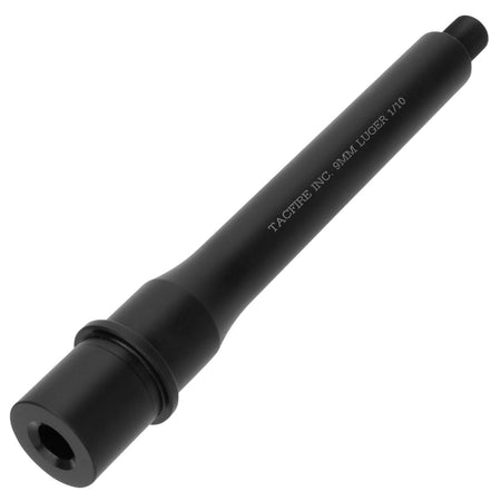 TacFire BAR9MM7 AR Barrel 9mm NATO 7.50" Black Nitride Finish Stainless Steel Material with Threading & 1:10" Twist for AR Pistol Platform