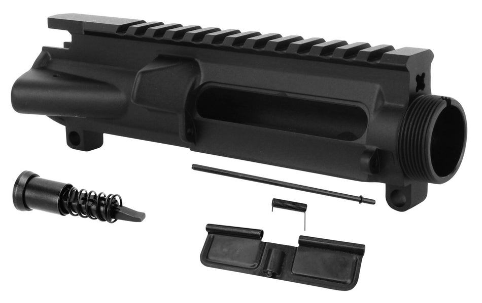 TacFire UP01C Stripped Upper Receiver 5.56x45mm NATO 7075-T6 Aluminum Black Anodized Receiver for AR-15