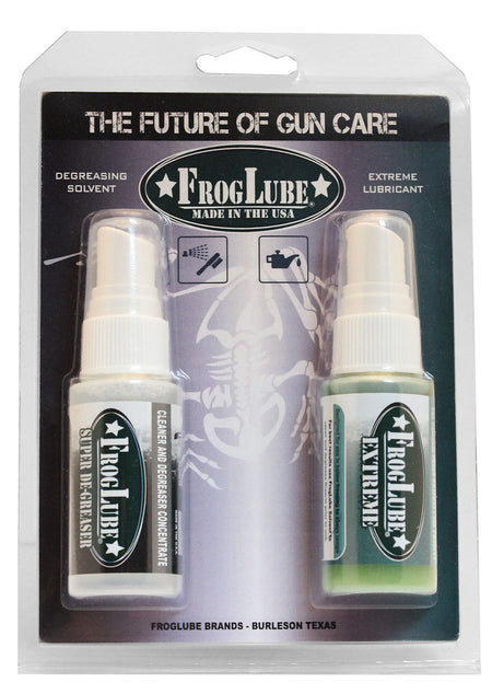 FrogLube 15265 Dual Kit Cleans, Lubricates, Prevents Rust & Corrosion Removes Oil, Grease, Dirt 2 oz Spray Bottle