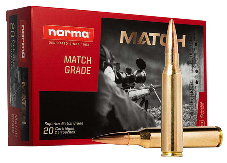 Norma .338 Norma Mag Dedicated Precision Golden Target Match 300gr BTHP Ammo