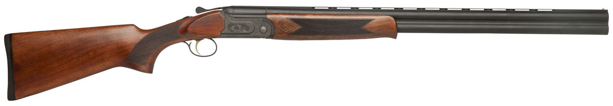 Dickinson LLC GW12B28P Green Wing 12 Gauge 2rd 3" 28" Vent Rib Barrel, Engraved Steel Receiver, Matte Black Metal Finish, Bead Front Sight, Wood Stock & Ejector
