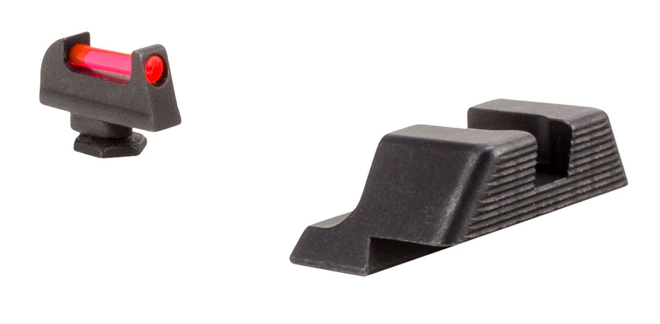 Trijicon 601023 Fiber Sights Red/Fiber Optic Front Sight-Black/Blank Rear Sight Glock 17/17L/19/22 Standard Frame
