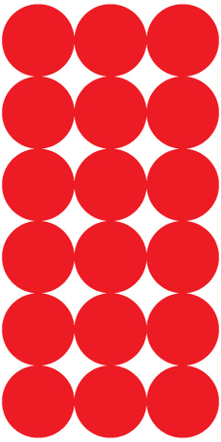 Pro-Shot P432M SplatterShot Repair Pasters Red 1" Self-Adhesive 432 Pasters