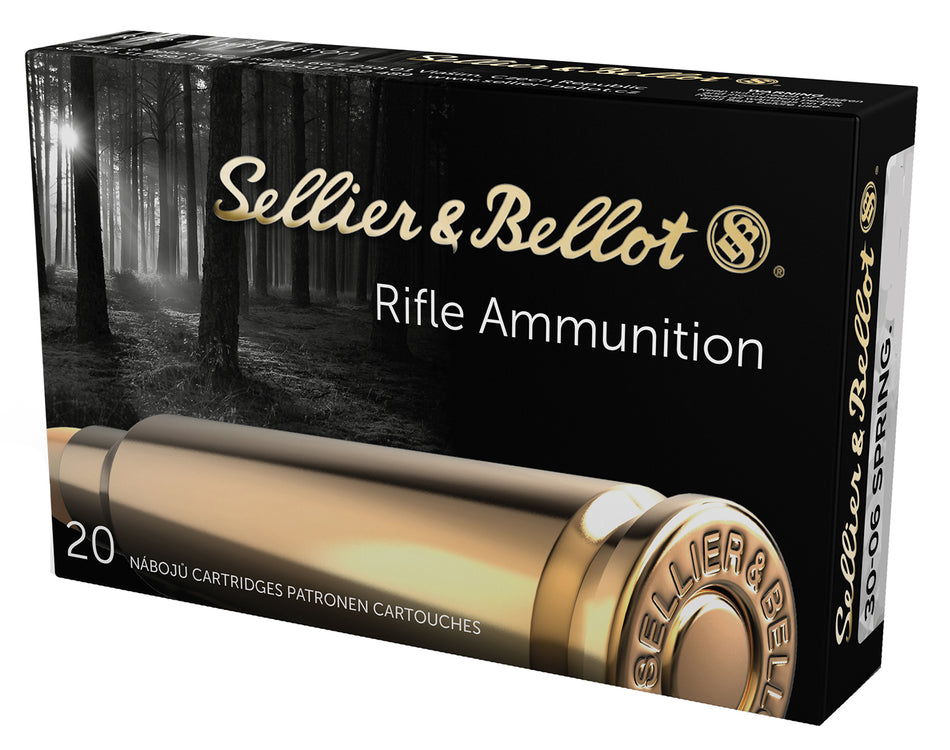 Sellier and Bellot .30-06 Springfield Rifle 147gr FMJ Ammo