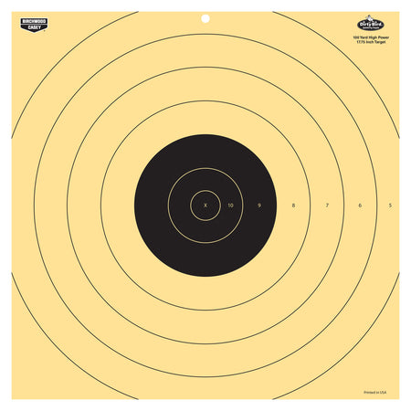 Birchwood Casey 35186 Dirty Bird 17.25" Bullseye Tagboard Hanging 100 yds Rifle Black/White 5 Pack