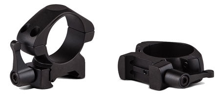 Konus 7407 Steel Rings Matte Black 1" Quick Release Medium 0 MOA