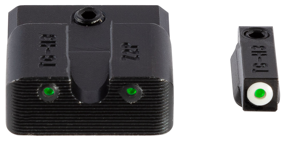 TruGlo TG231MP3W Tritium Pro Black | Green Tritium White Outline Front Sight Green Tritium Rear Sight