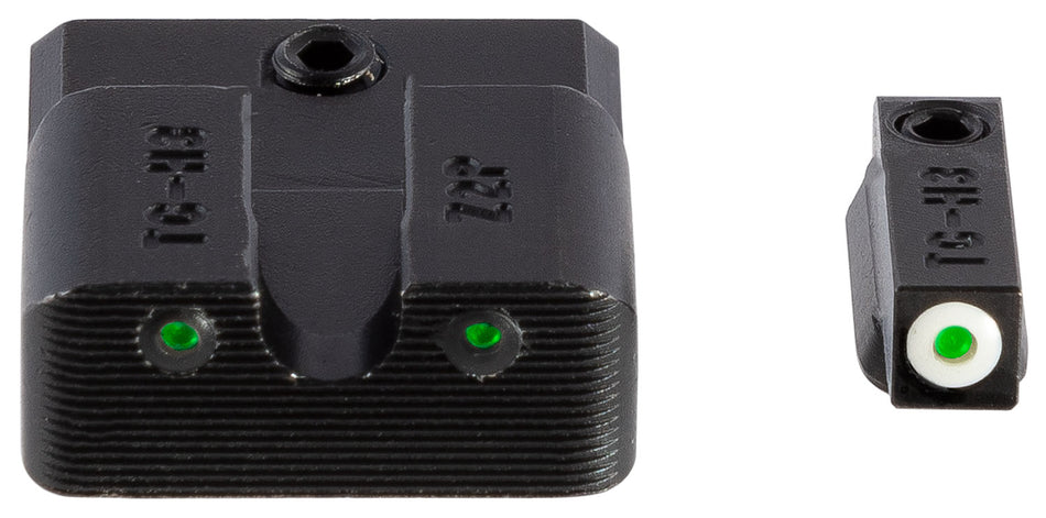 TruGlo TG231MP3W Tritium Pro Black | Green Tritium White Outline Front Sight Green Tritium Rear Sight