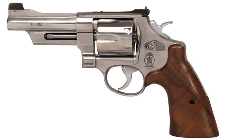610 MOUNTAIN GUN 10MM 4" SS BEAR HUG GRIPS/GOLD BEAD SIGHT