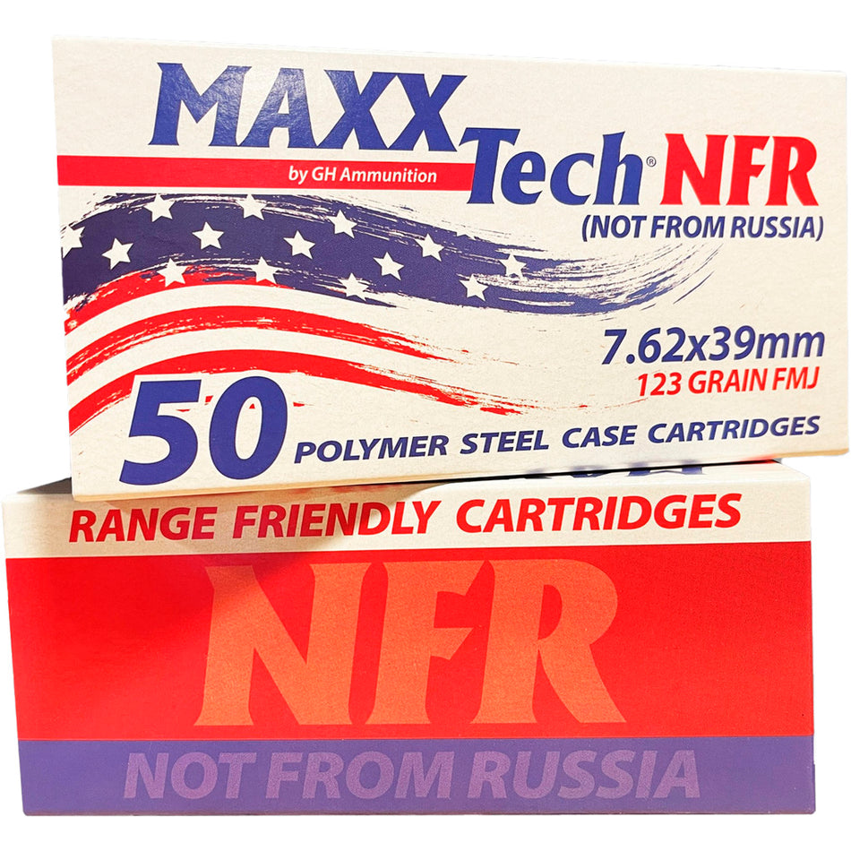 MaxxTech 7.62x39mm NFR 123gr FMJ Ammo