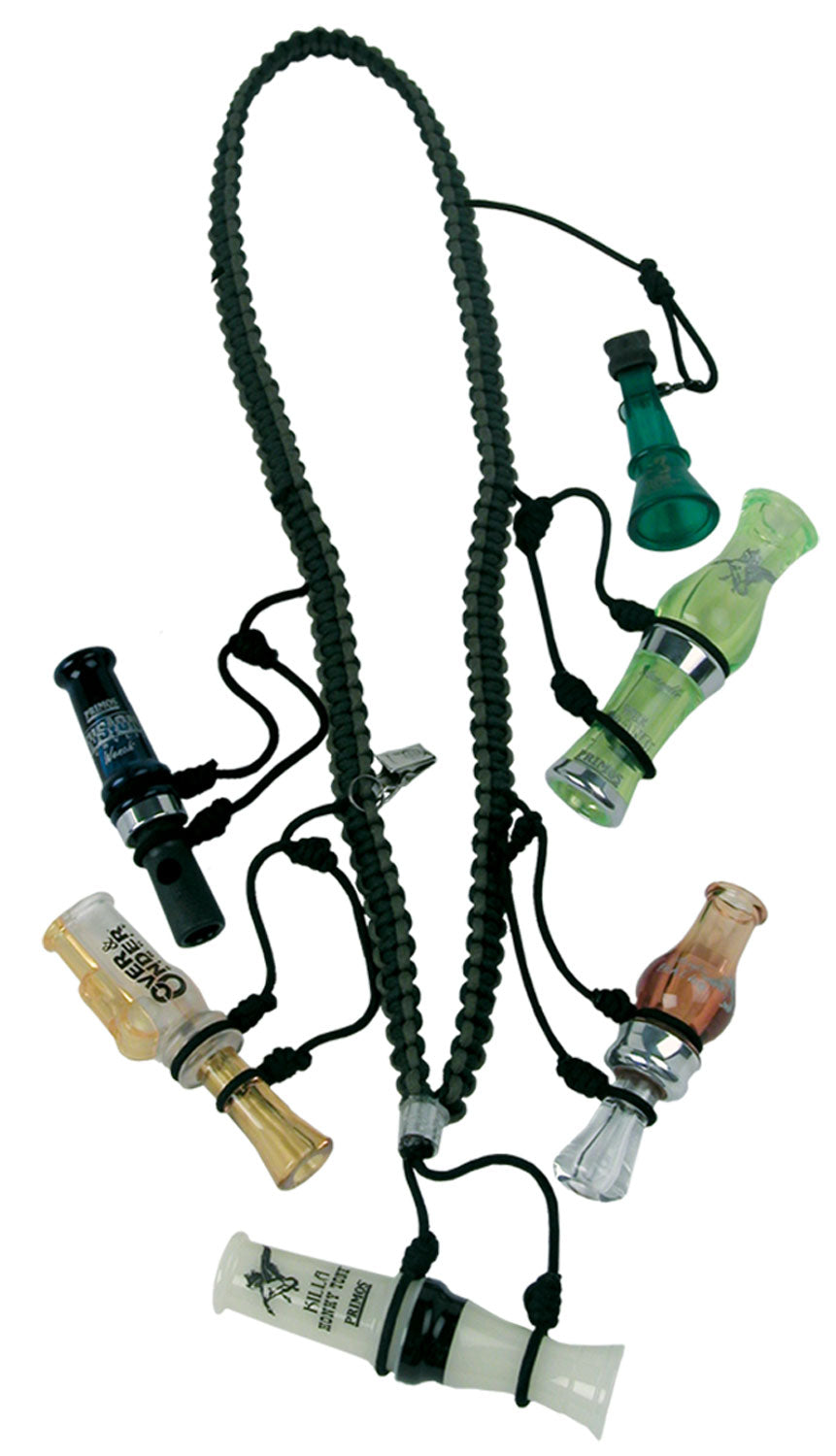 Primos 69628 Waterfowler's Call Lanyard Black Nylon