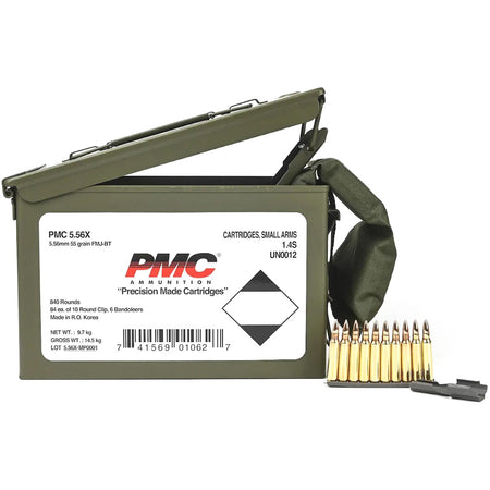 PMC 5.56x45mm NATO  55gr FMJ Ammo