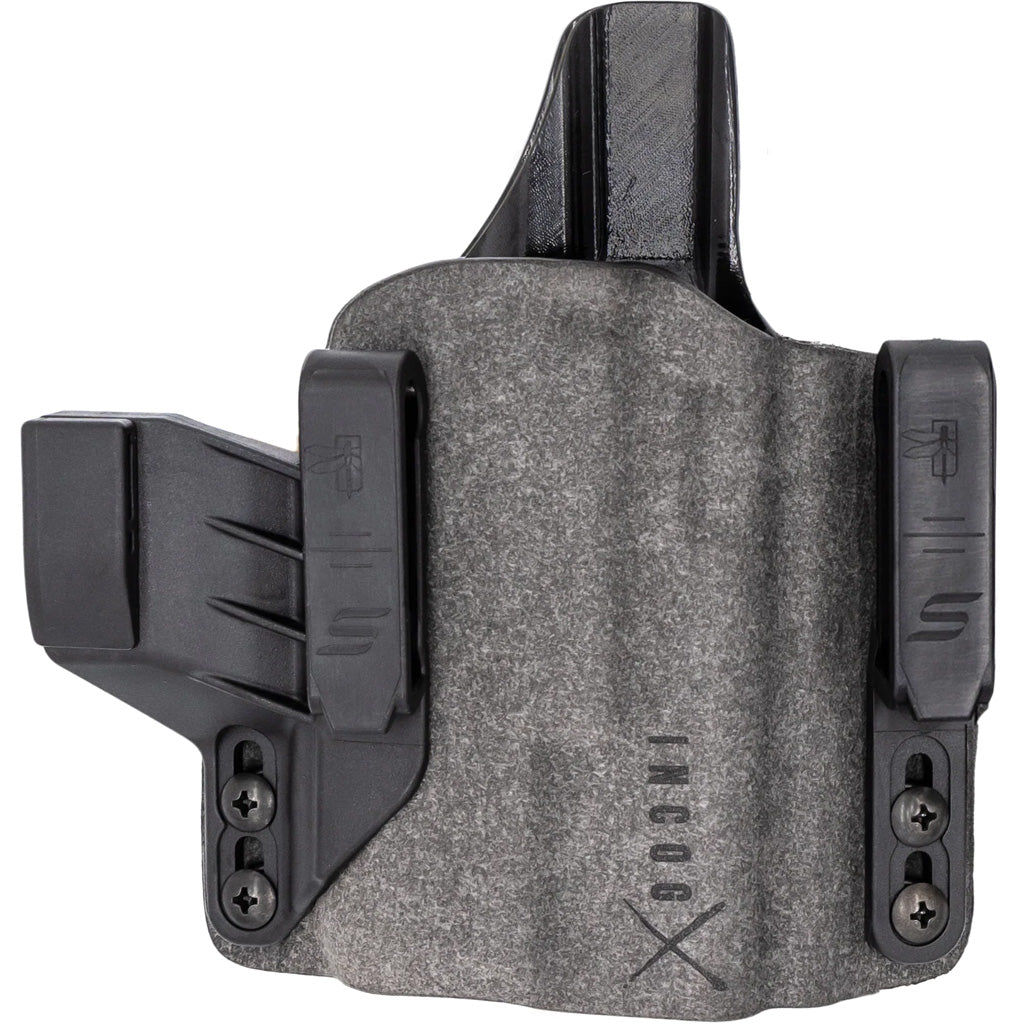 Safariland INCOG-X, Joint Collaboration with Haley Strategic, Inside the Waistband Holster, Fits Glock 17/19 with Light, Microfiber Suede Wrapped Boltaron Construction, Black, Right Hand 1334623