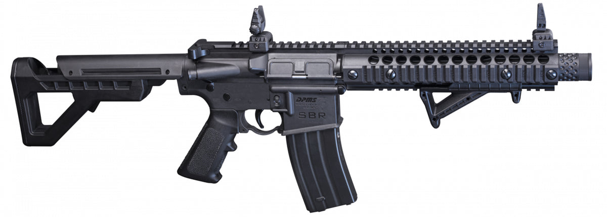 Crosman DSBR DPMS SBR Air Rifle CO2 177 25rd Shot Black Black Receiver Black 6 Position Stock