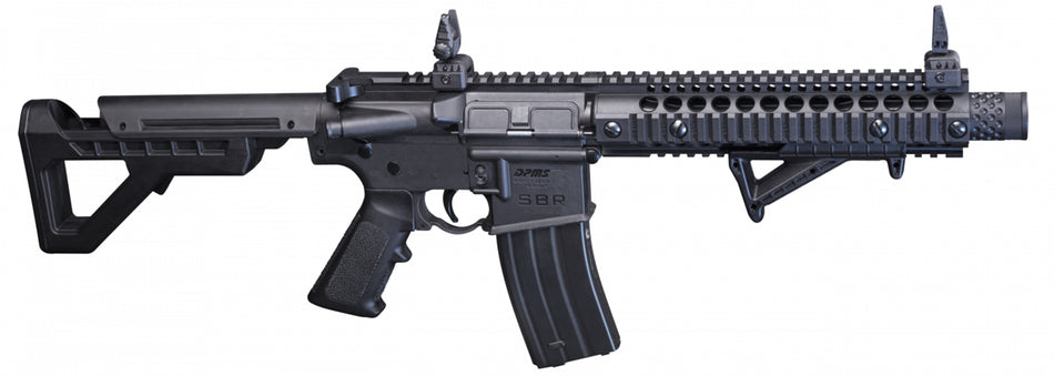 Crosman DSBR DPMS SBR Air Rifle CO2 177 25rd Shot Black Black Receiver Black 6 Position Stock