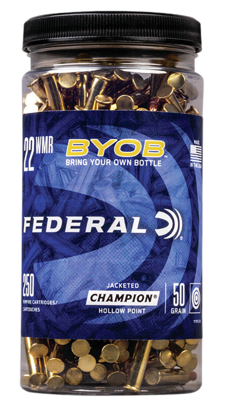 Federal .22 WMR Champion Training BYOB 50gr JHP Ammo