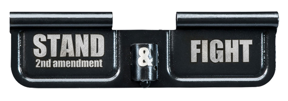 Phase 5 Weapon Systems EPCSTAND Ejection Port Door AR-15 Black Parkerized Steel 3.10" Engraved "Stand & Fight"