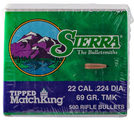 Sierra 7169C Tipped MatchKing 22Cal 69gr Tipped MatchKing 500/Box