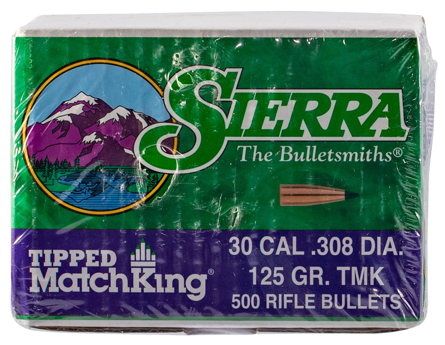 Sierra 7725C Tipped MatchKing 30Cal 125gr Tipped MatchKing 500/Box