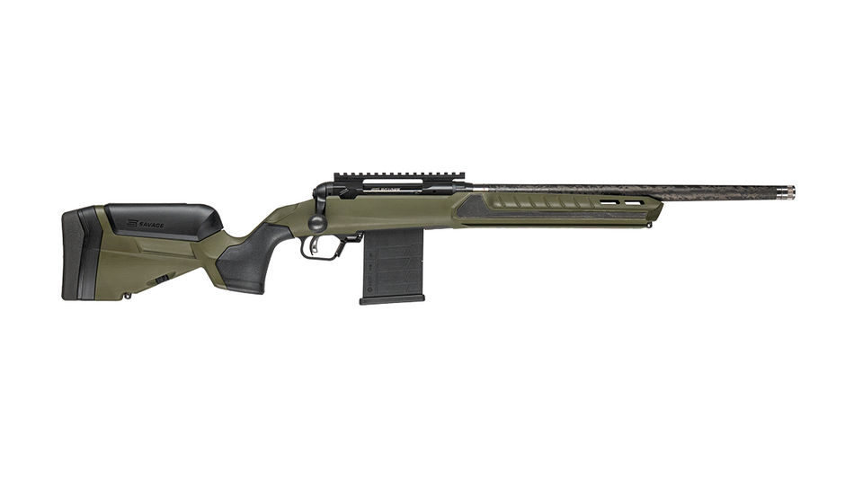 Savage Arms 32660 110 UltraLite Predator 6mm ARC 10+1 18" Carbon Fiber Barrel, Arca Rail Forend, Hunter Green AccuStock w/AccuFit V2 Synthetic Stock, Right Hand