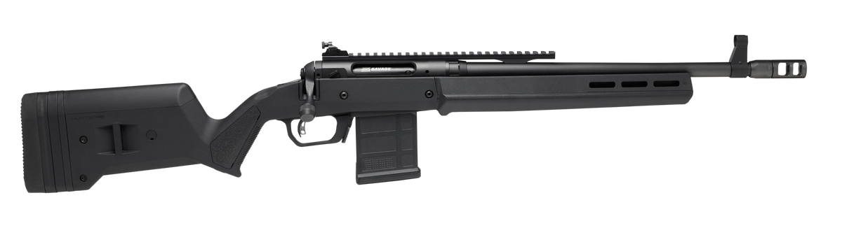 Savage Arms 58194 110 Scout Full Size 450 Bushmaster 5+1 16.50" Matte Black Threaded Barrel, Picatinny Rail Carbon Steel Receiver, Flat Dark Earth Magpul Hunter Synthetic Stock,