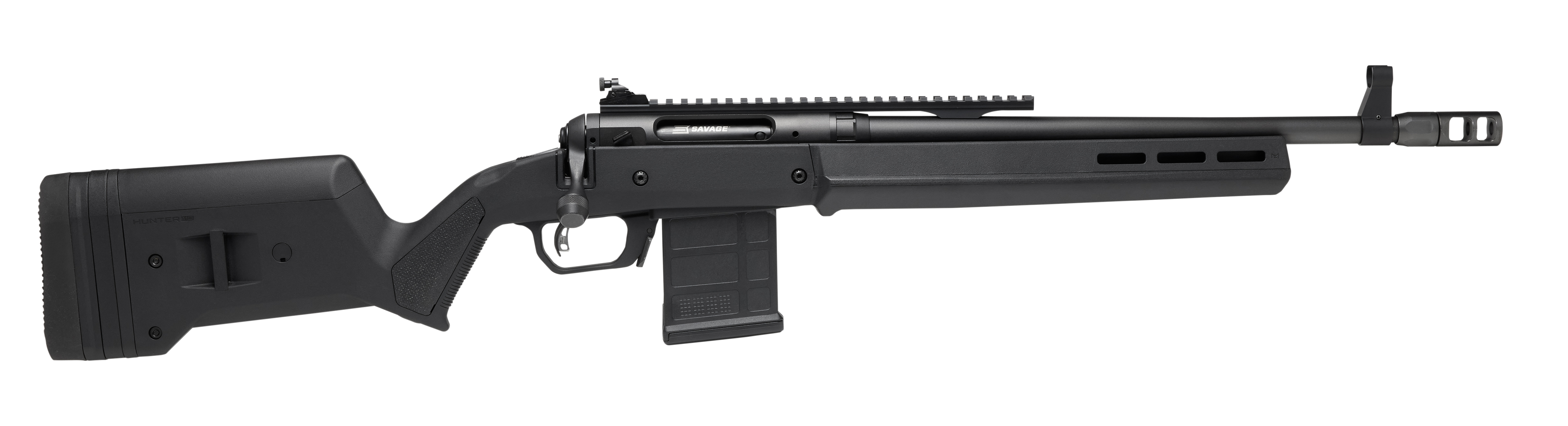 Savage Arms 58194 110 Scout Full Size 450 Bushmaster 5+1 16.50" Matte Black Threaded Barrel, Picatinny Rail Carbon Steel Receiver, Flat Dark Earth Magpul Hunter Synthetic Stock,