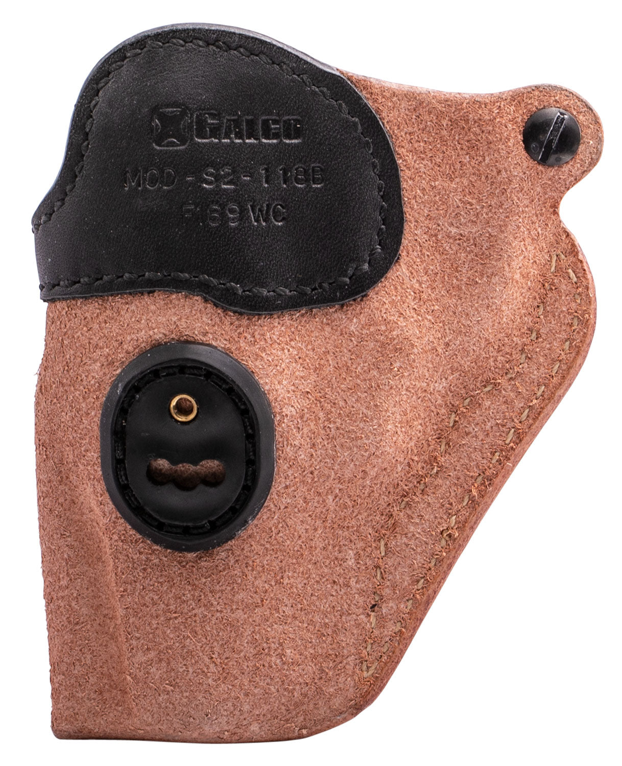 Galco S2118B Scout 3.0 IWB Natural/Black Leather UniClip/Stealth Clip Fits Ruger SP101 Ambidextrous