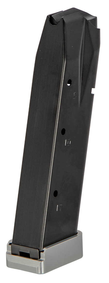 Mec-Gar MGP226X5919AFC Standard 19rd Extended 9mm Luger Fits Sig P226 X5 Blued w/Anti-Friction Coating Carbon Steel