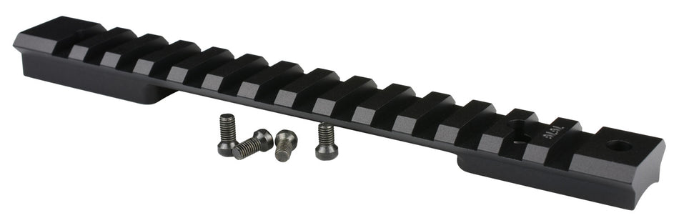 Warne 7672M Mountain Tech Tactical Rail Black Anodized Aluminum, Fits HS Precision/Bergara Premier/Remington 700 Long Action, 0 MOA