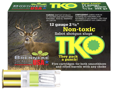 Brenneke Tin KnockOut Hunting 12 Gauge 2.75 in 2/3 oz Slug