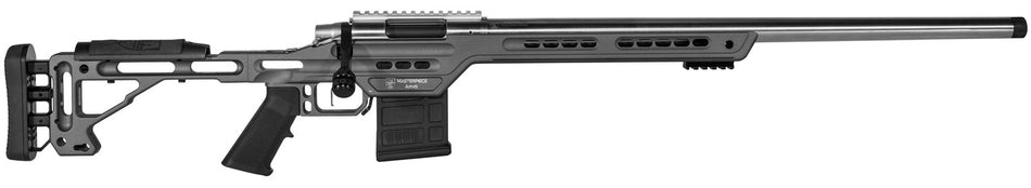 MasterPiece Arms 65CMPMRRHTNGPBA PMR 6.5 Creedmoor 10+1 24" Stainless Steel Tungsten Aluminum Tungsten V-Bedded BA Hybrid Chassis Stock Right Hand