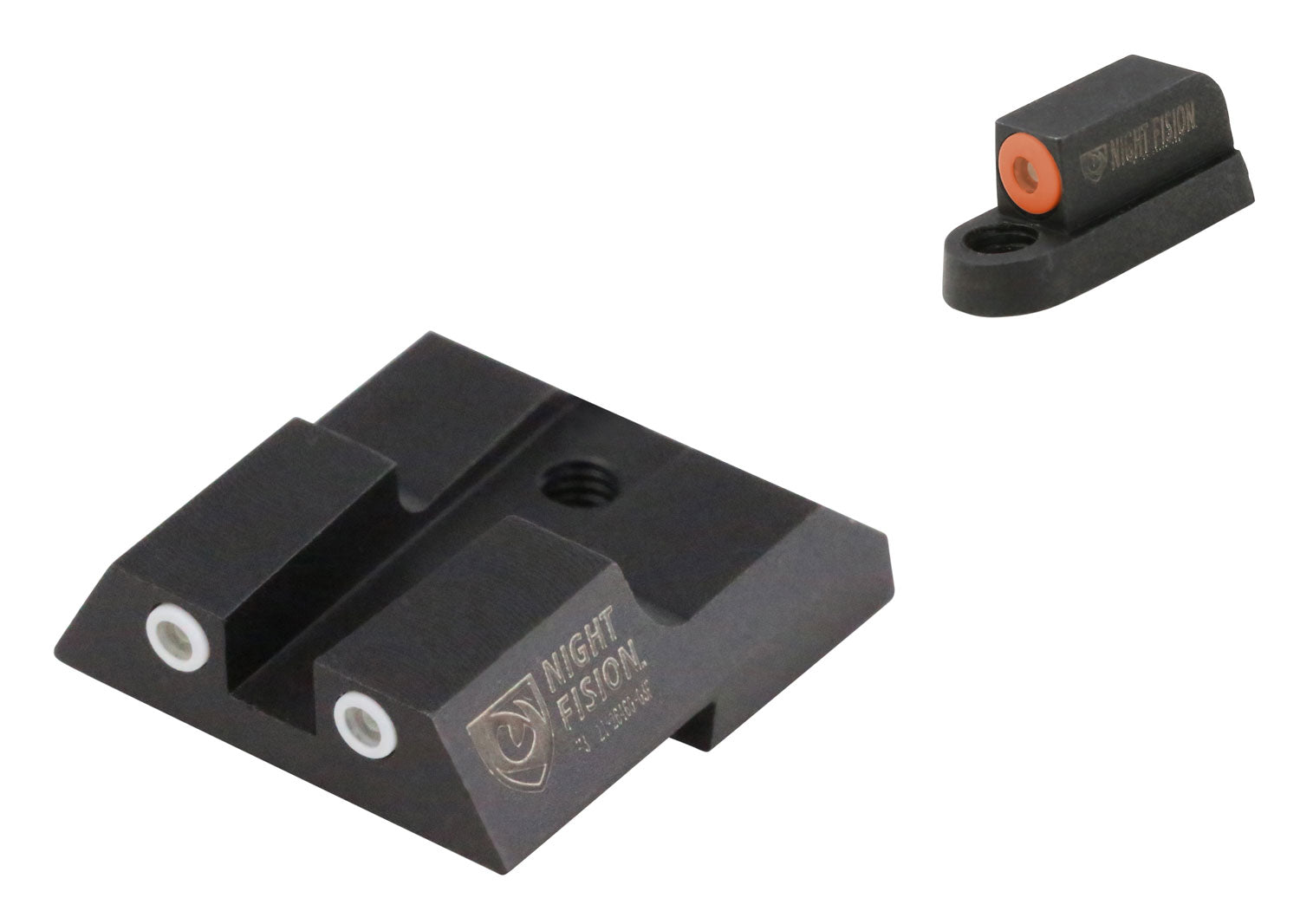 Night Fision CZU076003OGWG Tritium Night Sights For CZ-USA Green Tritium Orange Outline Front Sight-Green Tritium White Outline Rear Sight CZ P-07/P-09