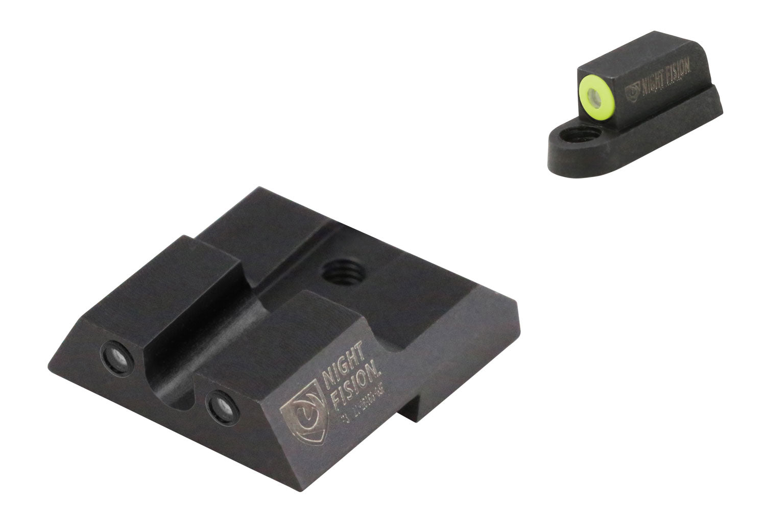 Night Fision CZU076007YGZG Tritium Night Sights For CZ-USA Green Tritium Yellow Outline Front Sight-Green Tritium Black Outline Rear Sight CZ P-07/P-09