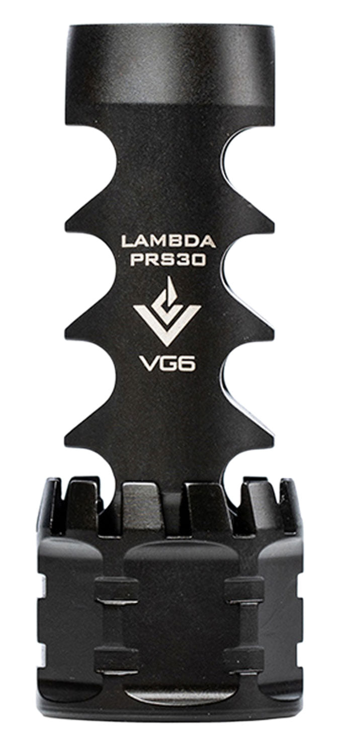 VG6 Precision APVG100029AR1 LAMBDA Black Nitride 17-4 Stainless Steel with 5/8"-24 tpi & 2.95" OAL for Multi-Caliber M5 Platform (30 Cal-300 Win Mag Compatible)