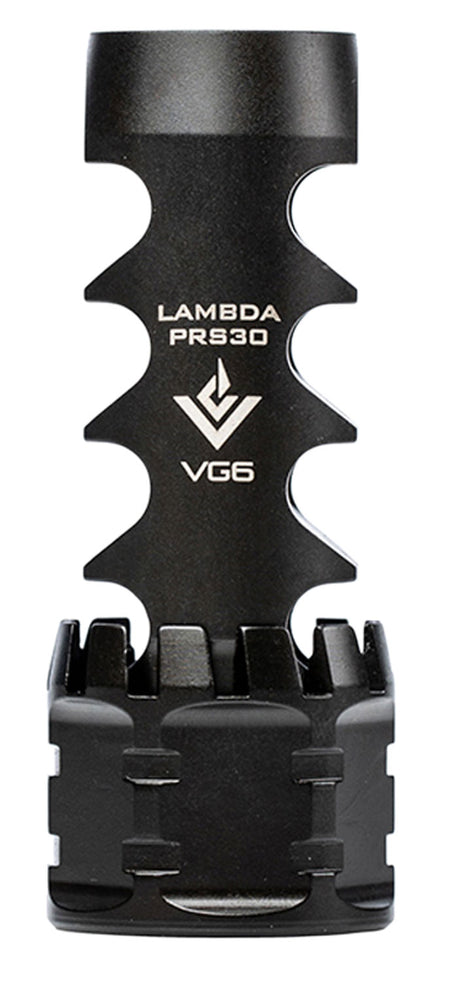 VG6 Precision APVG100029AR1 LAMBDA Black Nitride 17-4 Stainless Steel with 5/8"-24 tpi & 2.95" OAL for Multi-Caliber M5 Platform (30 Cal-300 Win Mag Compatible)