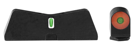 XS Sights GL0009S5N DXT2 Big Dot Night Sights fits Glock Black | Green Tritium Orange Outline Front Sight Green Tritium White Outline Bar Rear Sight