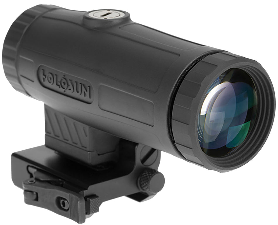 Holosun Magnifier, 3X Power, 28 Objective, QD Mount, 1/3 Riser, Switch To Side, Lens Cloth And Mounting Tool, Black, Aluminum Housing