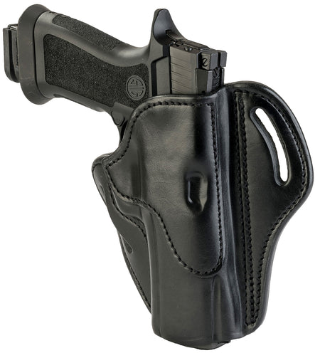 1791 Gunleather BH24SBLR BH2.4 OWB 2.4 Stealth Black Leather Belt Slide Fits Walther PPQ/Sig P320/Springfield XD-M