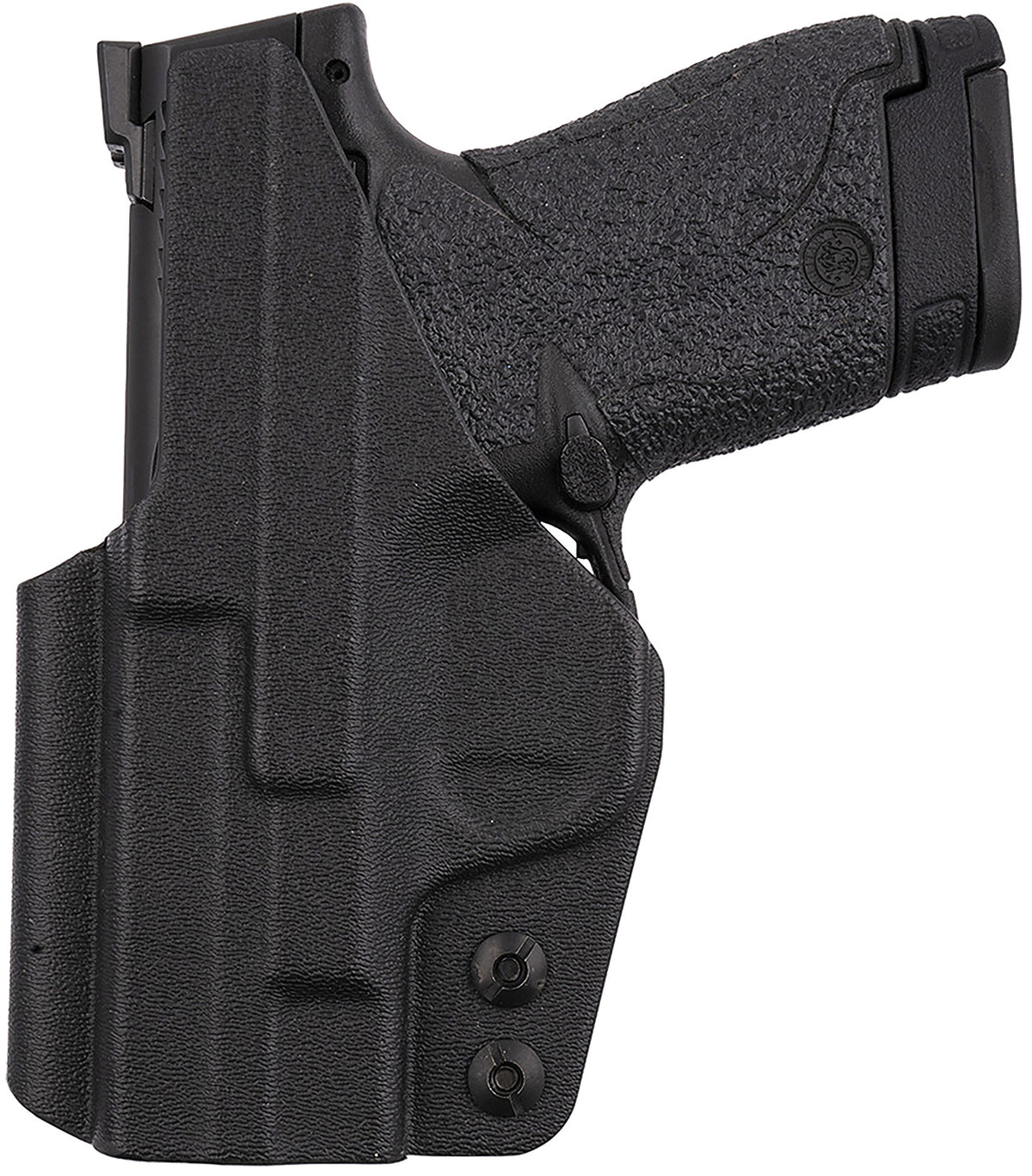 1791 Gunleather TACIWBSHIELDBLKR Tactical Kydex IWB Black Kydex Belt Clip Fits S&W Shield