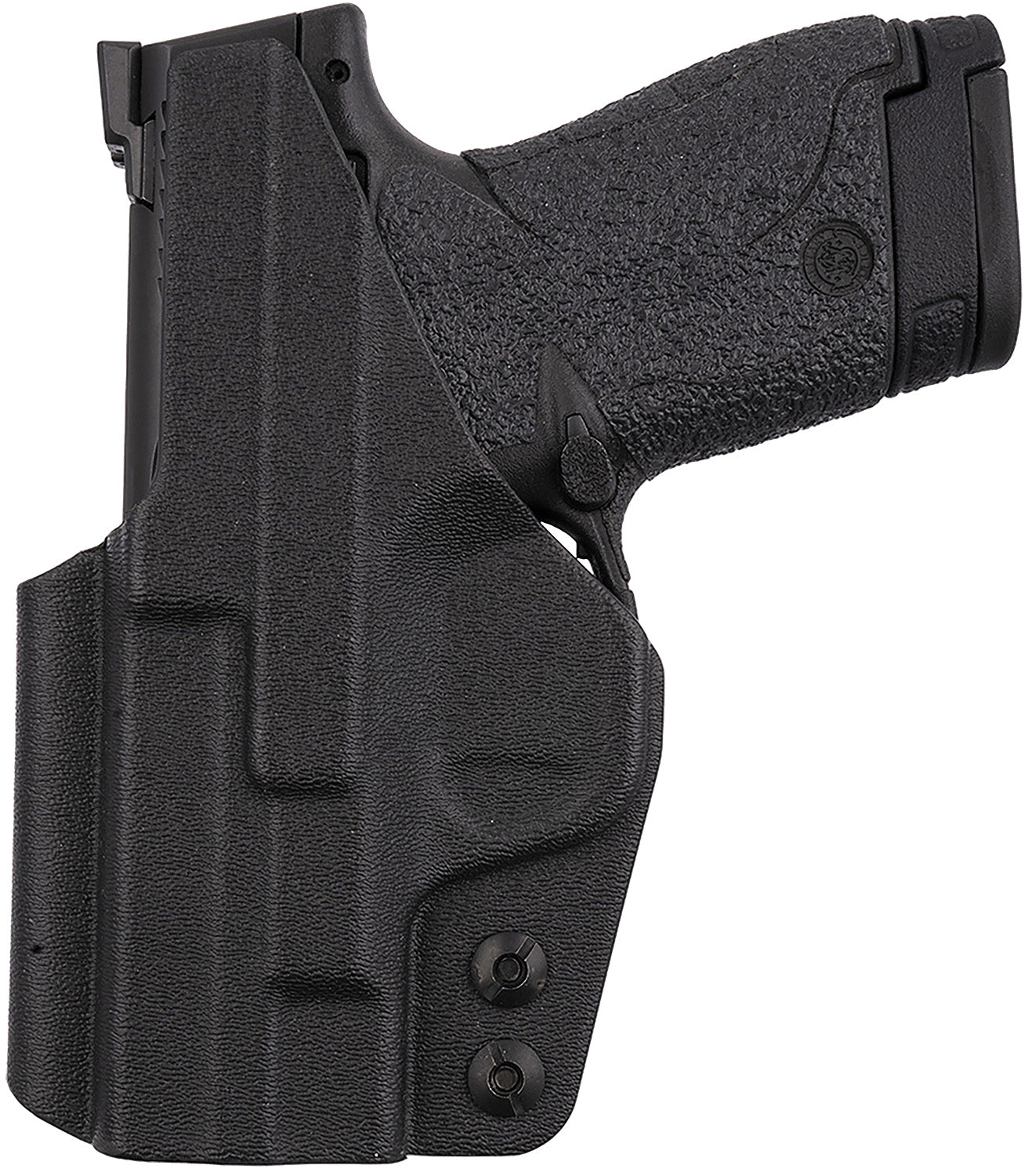 1791 Gunleather TACIWBSHIELDBLKR Tactical Kydex IWB Black Kydex Belt Clip Fits S&W Shield
