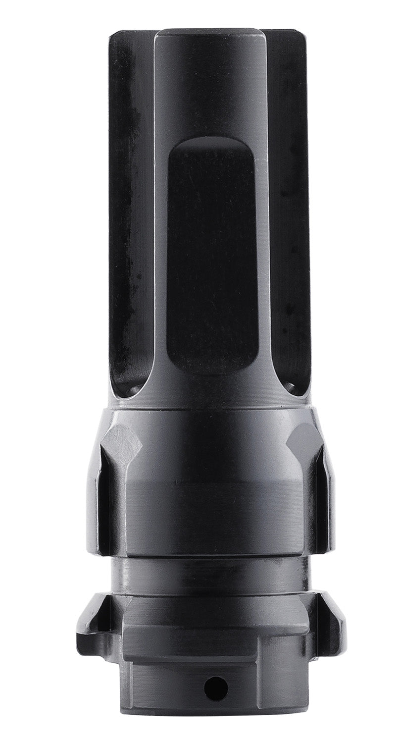 Dead Air DA302 Flash Hider Black with 5/8"-24 tpi Threads & 2.70" OAL for 7.62mm Sandman Series, KeyMod Equipped Nomad-30 & Primal Suppressors