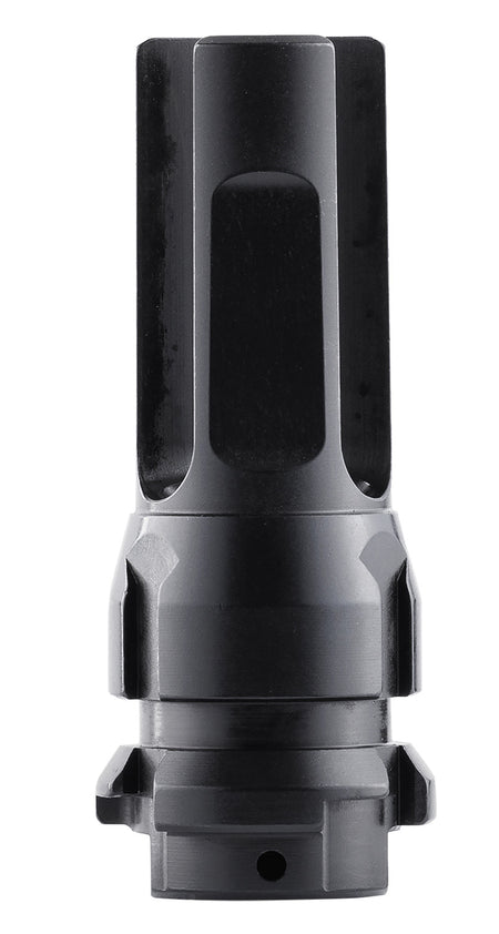Dead Air DA302 Flash Hider Black with 5/8"-24 tpi Threads & 2.70" OAL for 7.62mm Sandman Series, KeyMod Equipped Nomad-30 & Primal Suppressors