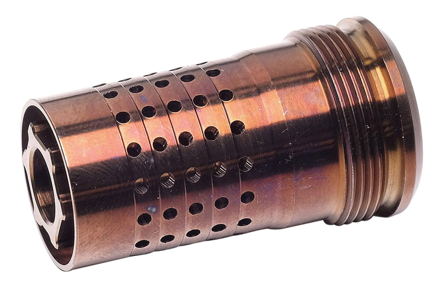 Q LLC CB5824 Cherry Bomb 30 Cal (7.62mm) Copper 17-4 Stainless Steel with 5/8"-24 tpi Threads & 1.64" OAL